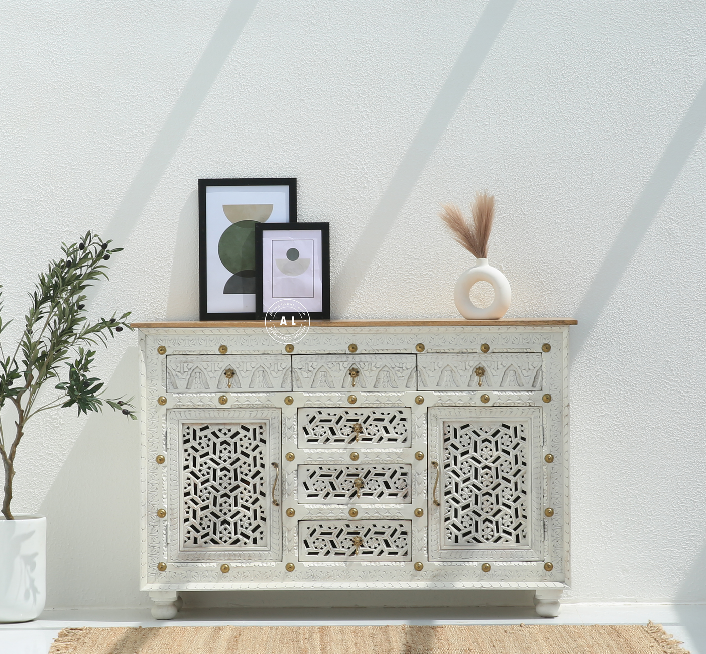 Crotzer Wooden Carved Sideboard