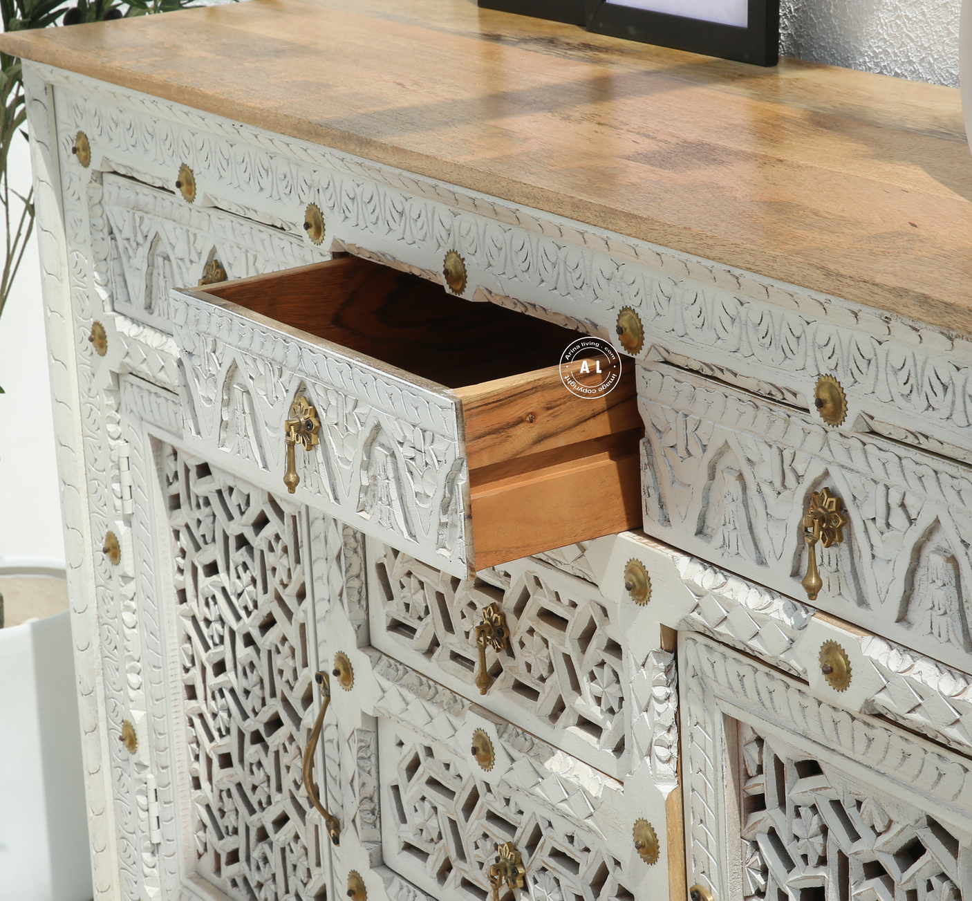 Crotzer Wooden Carved Sideboard