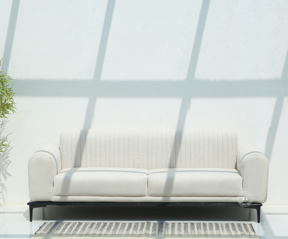 Aura 3 Seater Sofa – Cotton Upholstery Arina Living