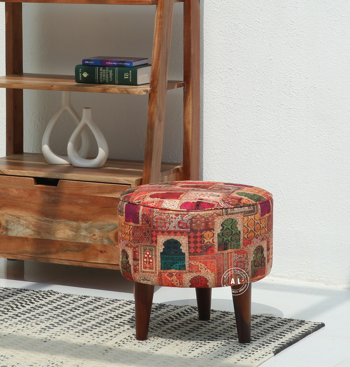 Wooden Ottoman Stools