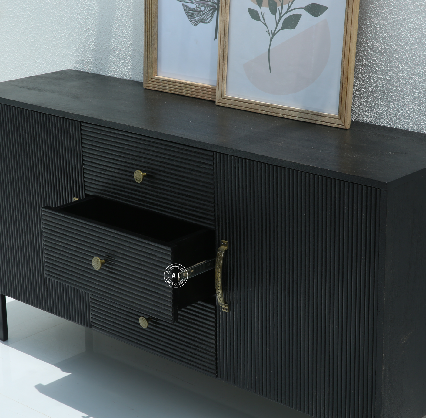 Modern Black Sideboard & Cabinet