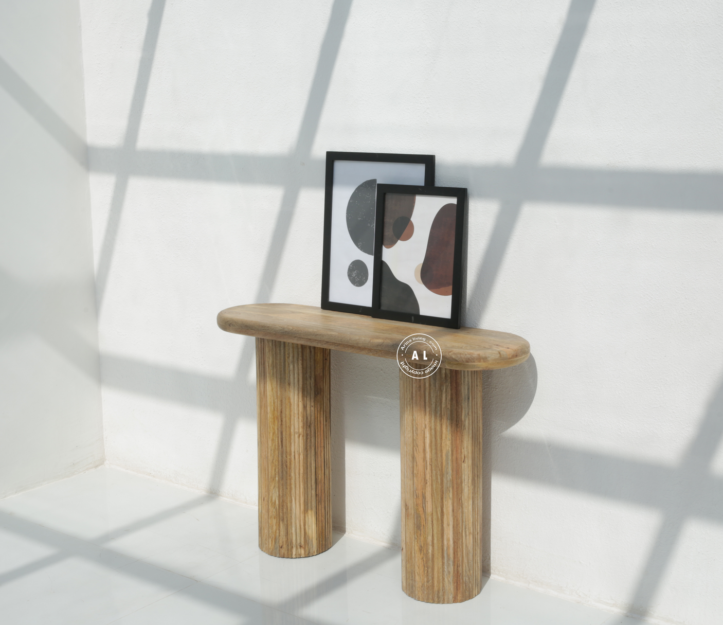 Elferdia solid mango wood Console Table