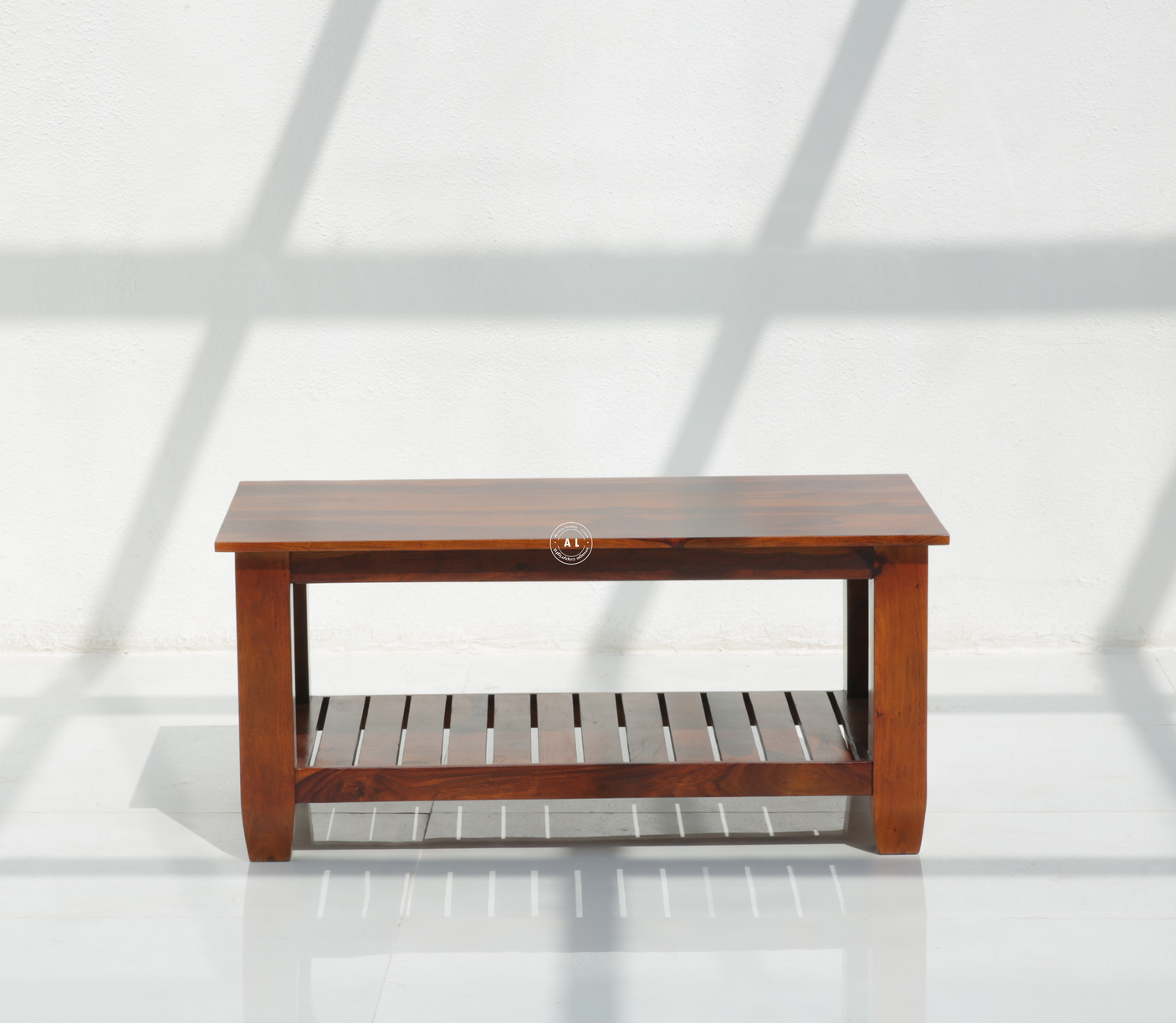 Refine Sheesham Wood Coffee Table - Honey Finish