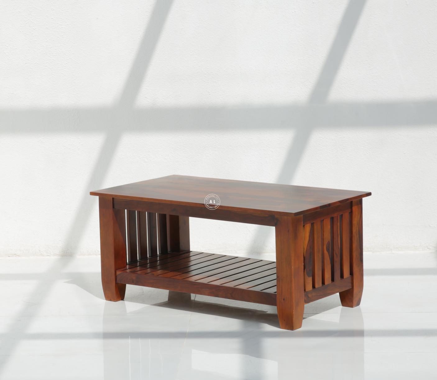 Refine Sheesham Wood Coffee Table - Honey Finish