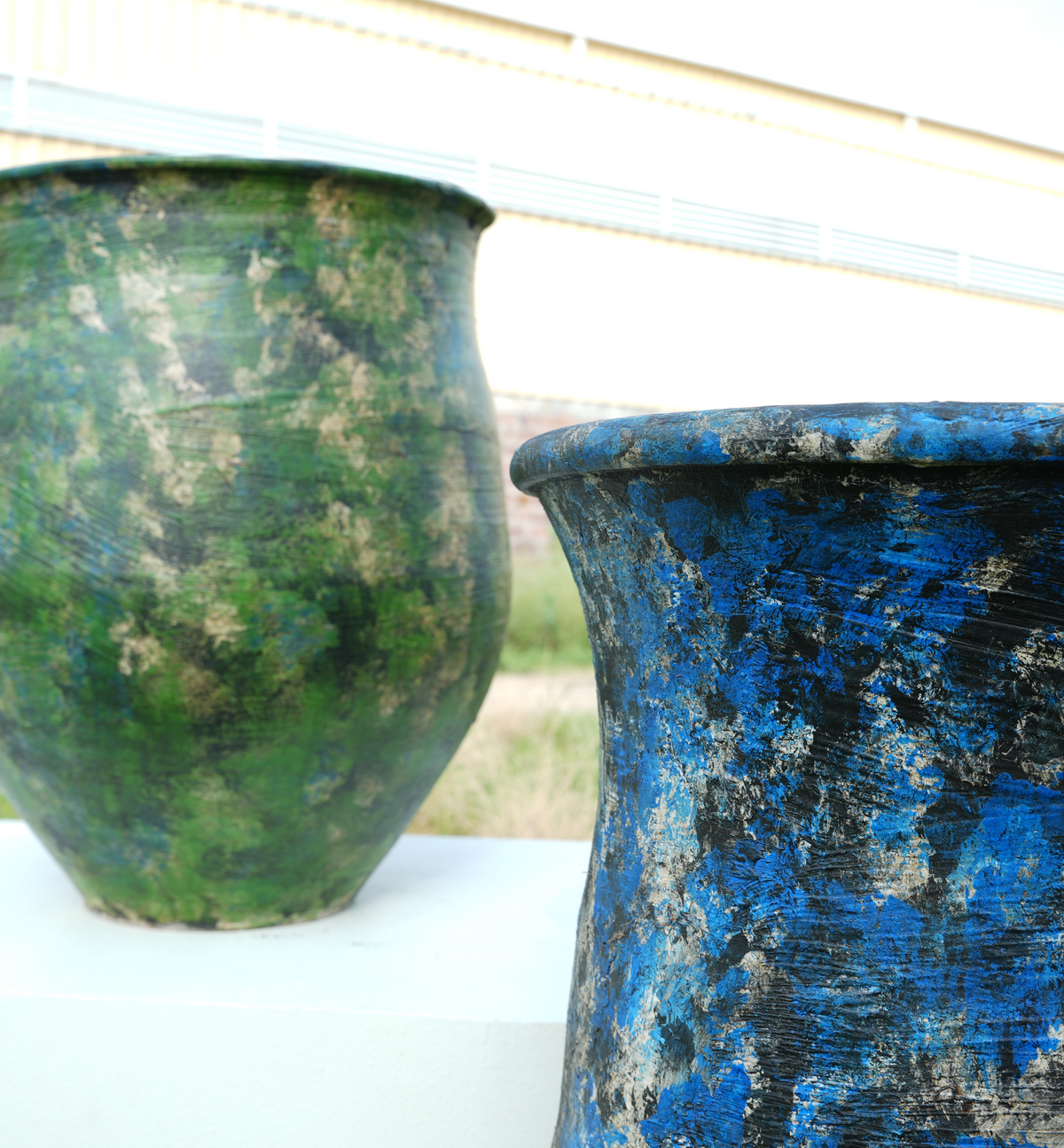 Handcrafted Terracotta Decorative Planters - Set of 2 Arina Living