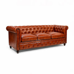 3 Seater Leather Sofa Arina Living