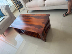 Refine Sheesham Wood Coffee Table - Honey Finish Arina Living