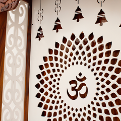 Holmen Sheesham Wood Temple Cabinet with Storage Arina Living