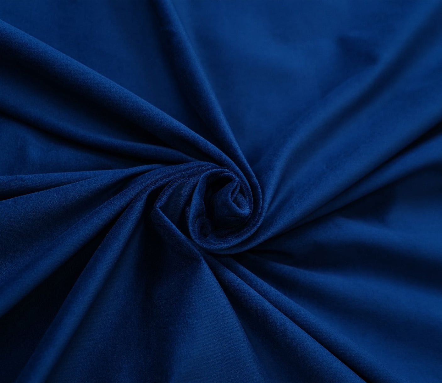 Kemmmel Velvet round Pouf - Indigo Blue Arina Living