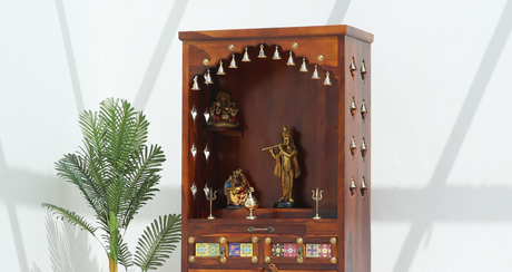Home Temple for Living Room in India – Wooden Mandir Design Guide