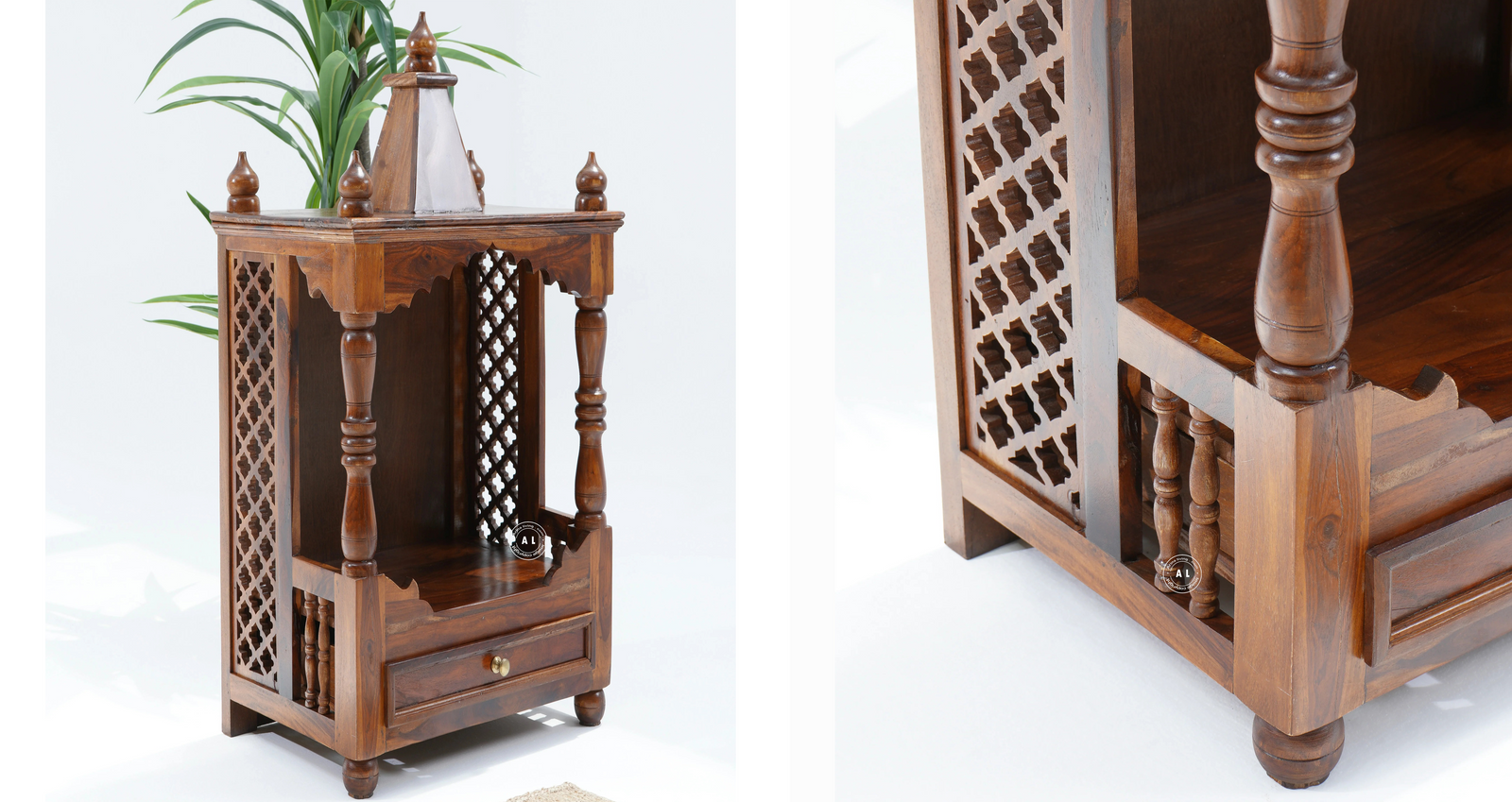 Hand-Carved Wooden Mandir for Home – Elegant Traditional Designs for Indian Homes