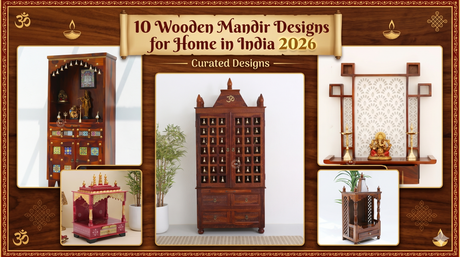 10 Wooden Mandir Designs for Home in India 2026