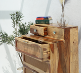 Nero Solid Mango Wood 6 Drawer Chest of Drawers – Natural Finish