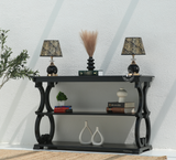 Forest mango wood console table - Black finish