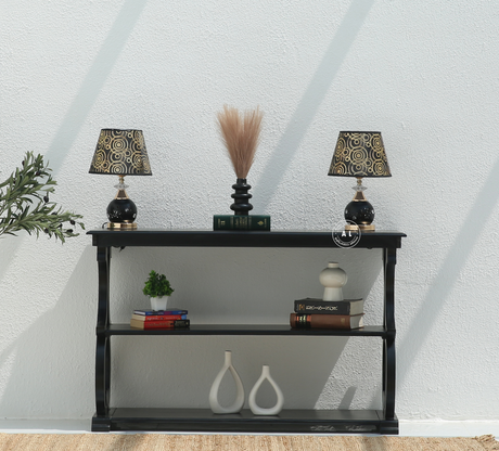 Forest mango wood console table - Black finish Arina Living