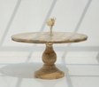 Solid Mango Wood Round Dining Table – Natural Finish Arina Living