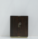Anston Mango Wood Large Bar Cabinet – Walnut Finish