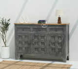 Lenworth Wooden 3 Door 3 Drawer Sideboard