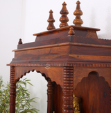 Flow Wooden Temple with Storage - Honey finish