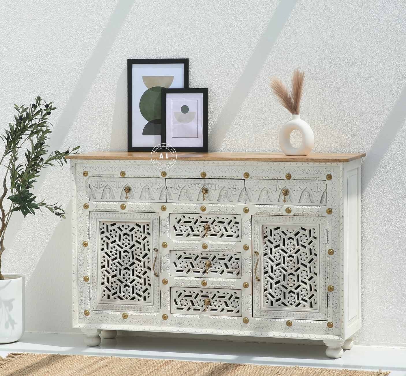 Crotzer Wooden Carved Sideboard