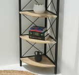 Selda Metal Bookshelf - Natural finish