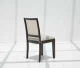 Scotts Mango Wood Dining Chair with Cane Back & Cushioned Seat – Walnut Finish