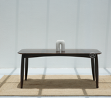 Sheesham Wood 6 Seater Dining Table – Only Table , Walnut Finish Arina Living