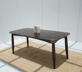 Sheesham Wood 6 Seater Dining Table – Only Table , Walnut Finish Arina Living
