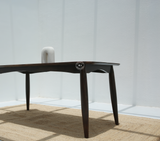 Sheesham Wood 6 Seater Dining Table – Only Table , Walnut Finish Arina Living