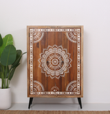 Solid Mango Wood Carved  Sideboard Arina Living