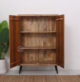 Solid Mango Wood Carved  Sideboard Arina Living