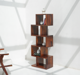 Moxie Sheesham Wood Bookshelf - Honey Finish