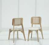 Solid Mango Wood Dining Chair - Natural finish , one pcs
