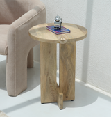 Suffy Mango Wood Side Table – Natural Finish