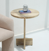 Suffy Mango Wood Side Table – Natural Finish