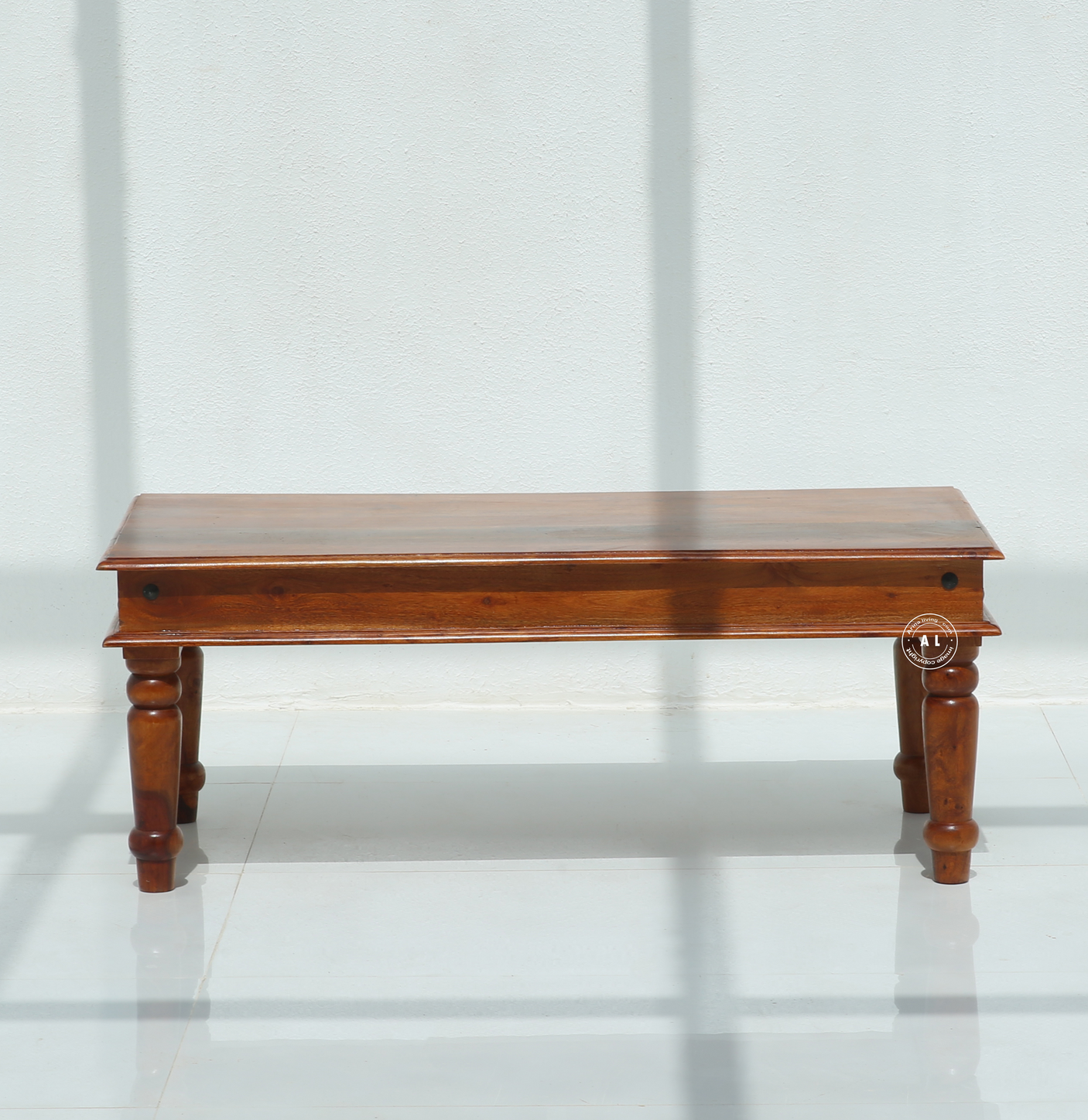 Meldrum Sheesham Wood Coffee Table – Honey Finish