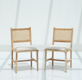 Can Dining Chair – Only One Pcs, Solid Acacia Wood