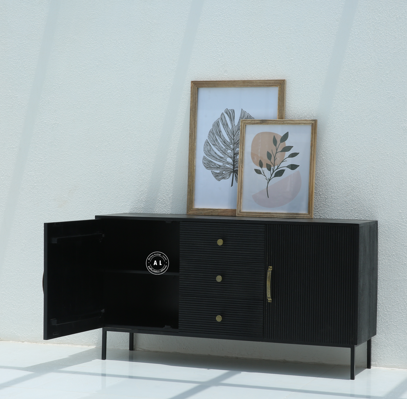 Modern Black Sideboard & Cabinet