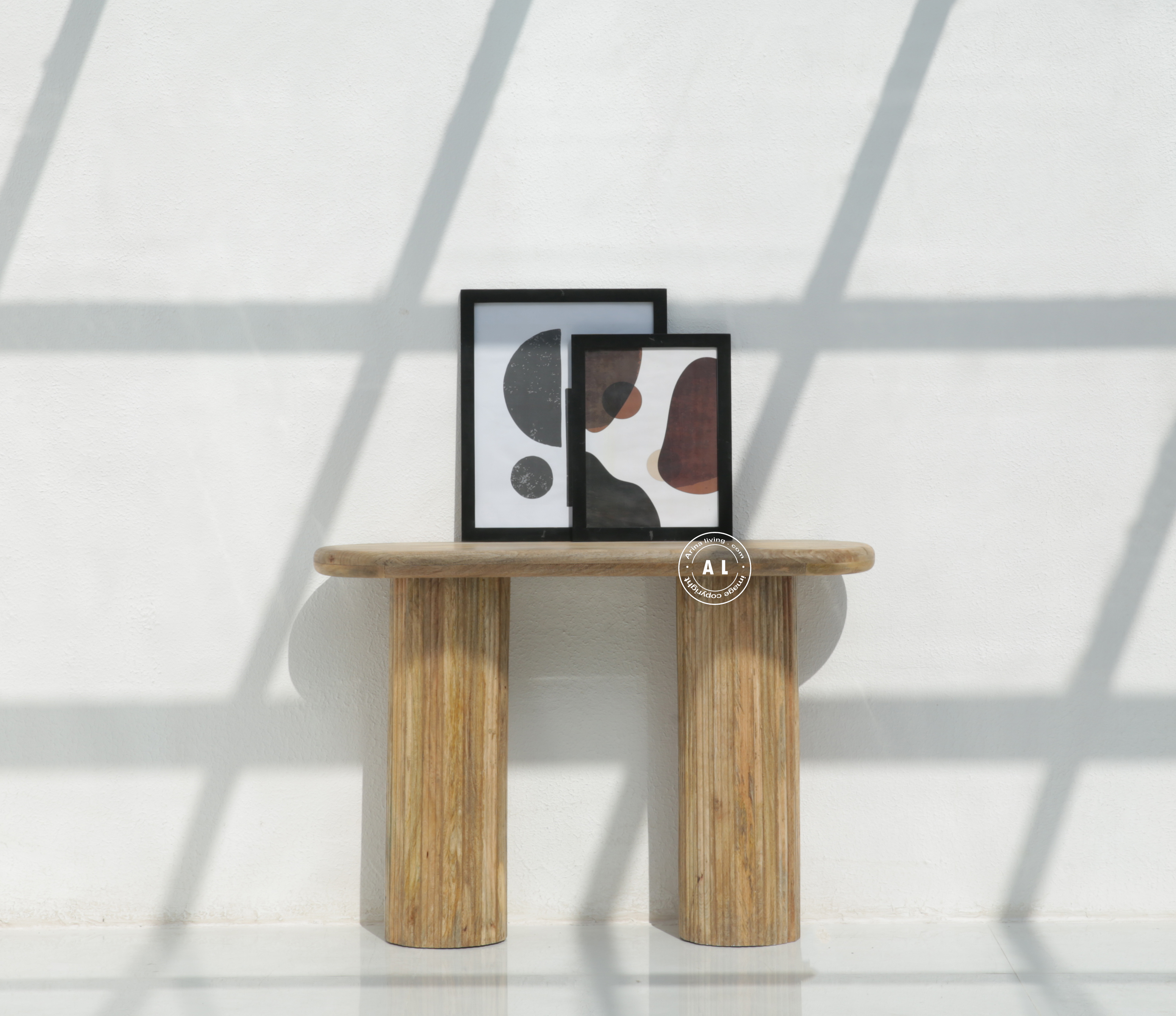 Elferdia solid mango wood Console Table Arina Living