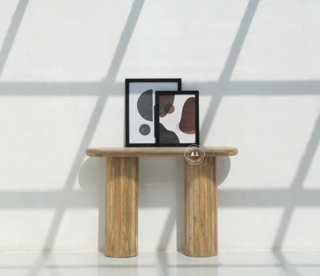 Elferdia solid mango wood Console Table Arina Living