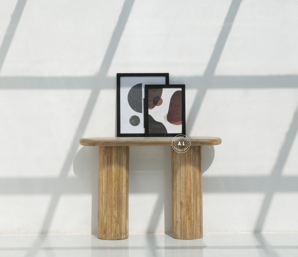 Elferdia solid mango wood Console Table Arina Living