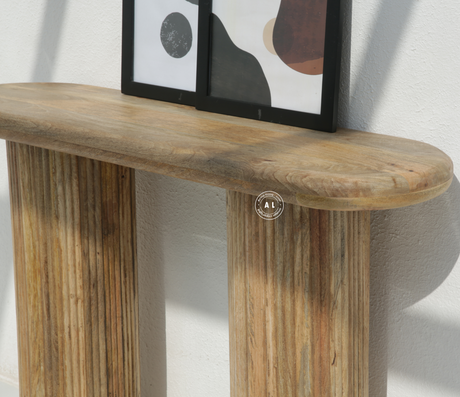 Elferdia solid mango wood Console Table Arina Living