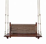 Solid Sheesham Wood Swing/Jhula - honey finish
