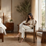 sheesham wood Arm Chair - teak finish Arina Living