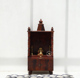 Solid Wood Home Temple with door – honey Finish Arina Living
