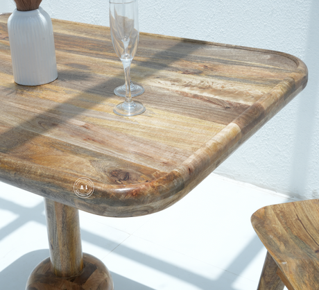 wooden bar table - Natural finish Arina Living