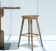 Wooden Bar Stool - Natural finish Arina Living