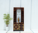 Wooden Temple with Storage - Honey finish Arina Living