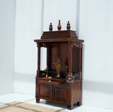 Wooden Temple with 2 door - Honey finish Arina Living