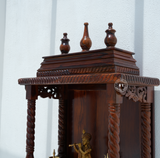 Wooden Temple with 2 door - Honey finish Arina Living